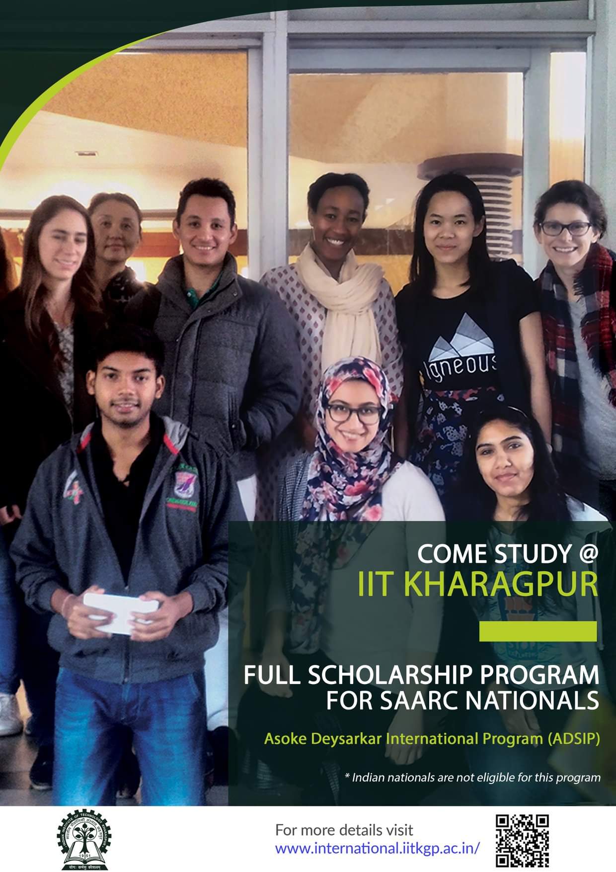 Complete Scholarship for SAARC Nationals | IIT Kharagpur